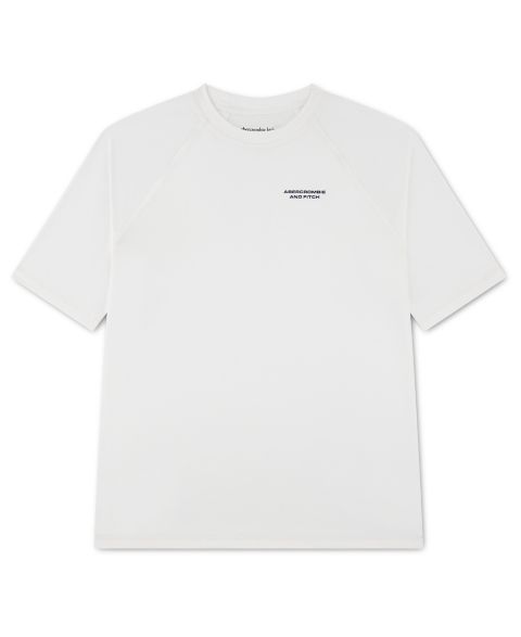 Рашгард Core, короткий рукав — abercrombie kids, цвет: Яркий белый