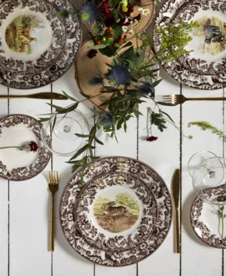 Woodland Rabbit Dinner Plate