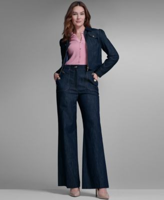 Women's Denim Zip Trucker Jacket