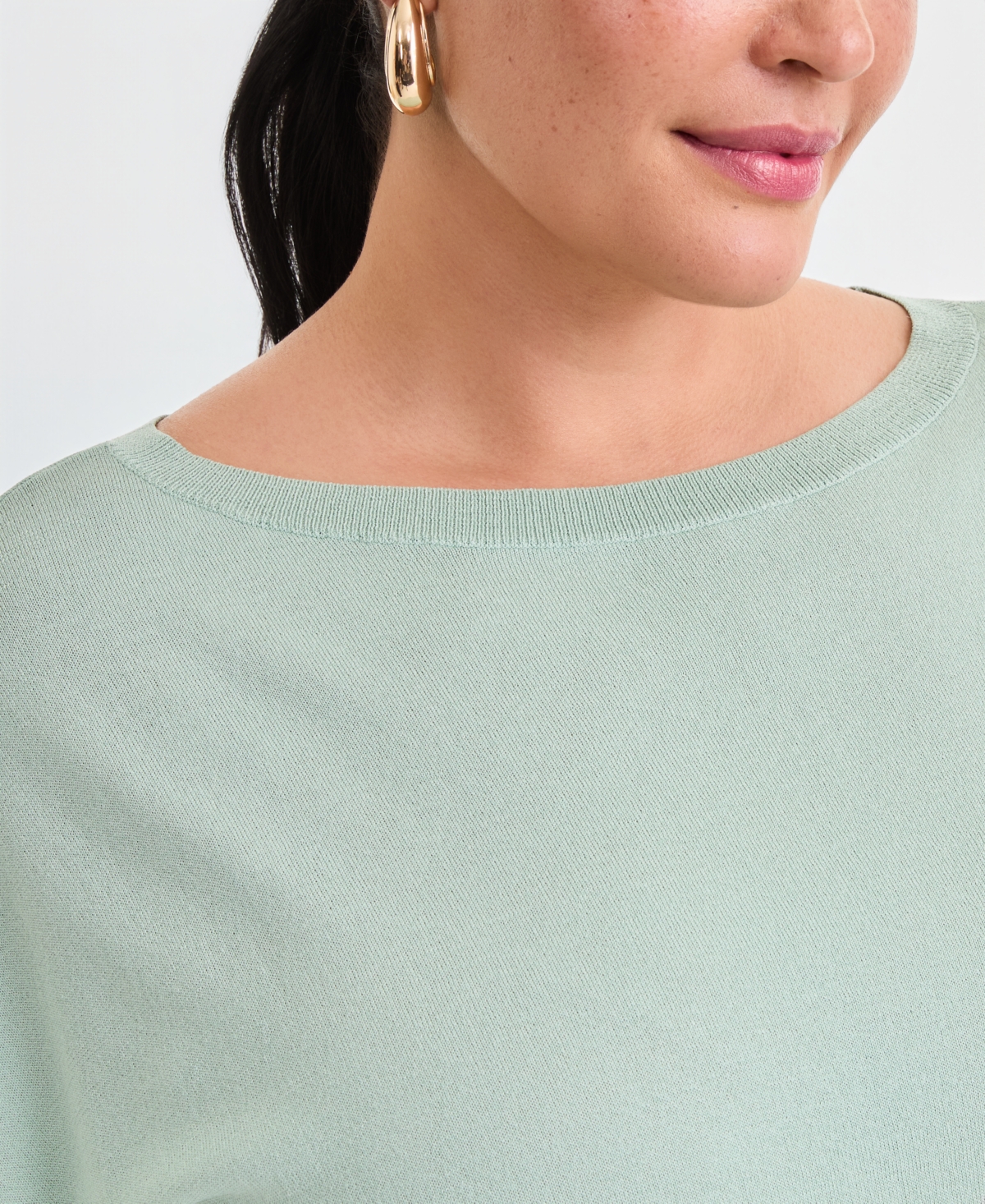 I.n.c. International Concepts Plus Dolman-Sleeve Sweater, Macy's Exclusive