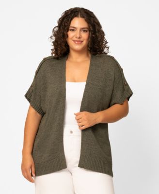 Women's Button Shoulder Cardigan