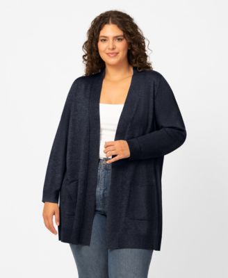 Plus Size  Open-Front Cardigan Sweater