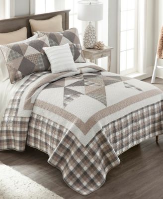 Smoky Star 3-Pc. Quilt Set, King