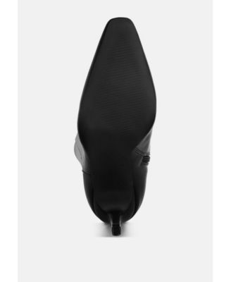 Womens Skara Faux Leather Calf Boots