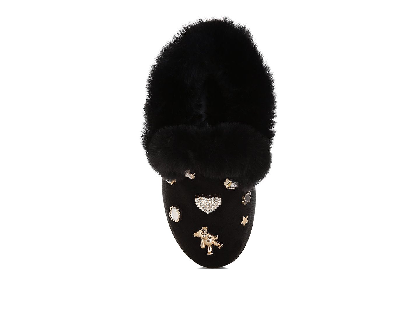 Женские ботинки London Rag Zeta Charm Detail Slip On Snow Boots, цвет: Чёрный — фото 7