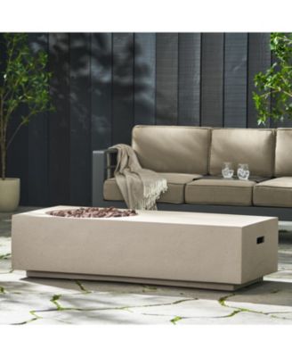 RECTANGLE 14.75" MGO FIRE PIT - 50 000 BTU