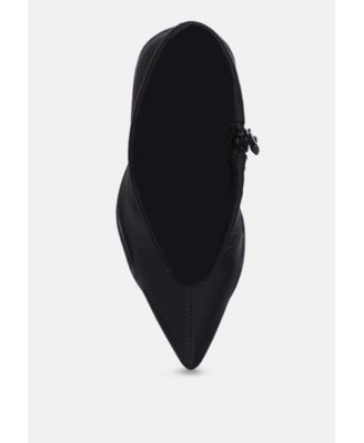 Womens Tokens Pointed Heel Ankle Boots