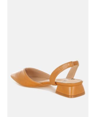 Womens Tijay Soft Real Leather Slingback Sandals