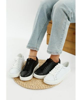 Rag and Co Womens Strider Studs Embellished Chunky Sneakers