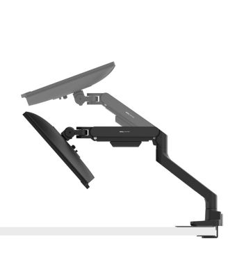 BDH01 Ergonomic Desk Mount Dual Monitor Arm, Black