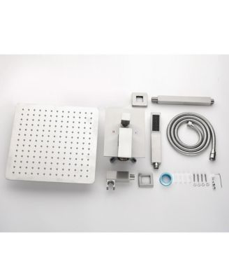 12" Rain Shower Head Systems Wall Mounted Shower Brushed Nickel