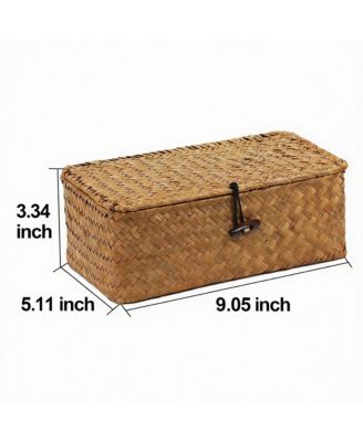 Seagrass Storage Basket with Lid