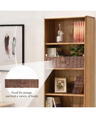 Handmade Paper Rope Storage Basket - Multi-use, Decorative, Compact