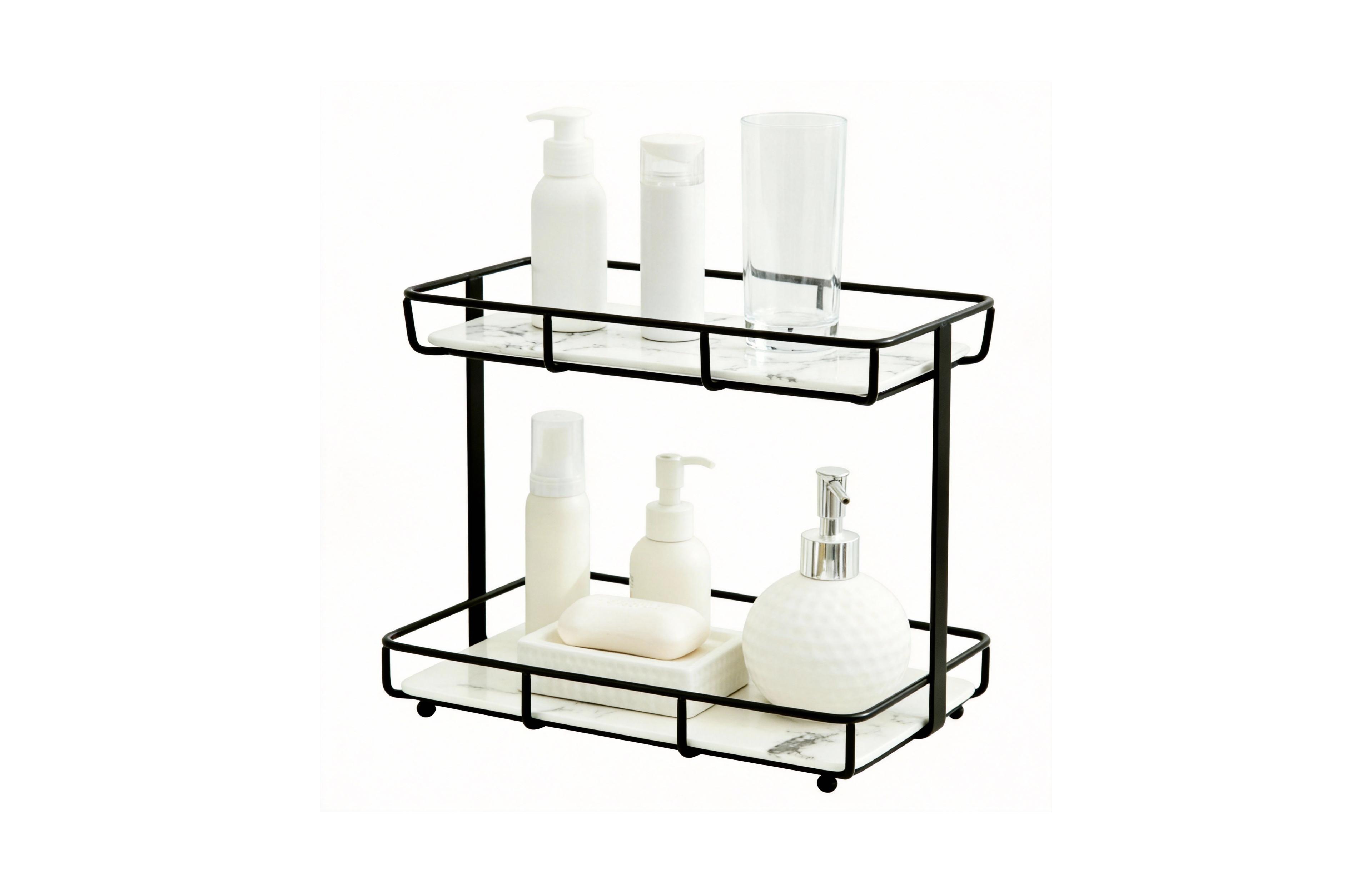 Yigii Stainless Steel Vanity Shelf for Bathroom and Kitchen