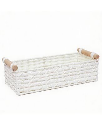 Handmade Paper Rope Storage Basket - Multi-use, Decorative, Compact