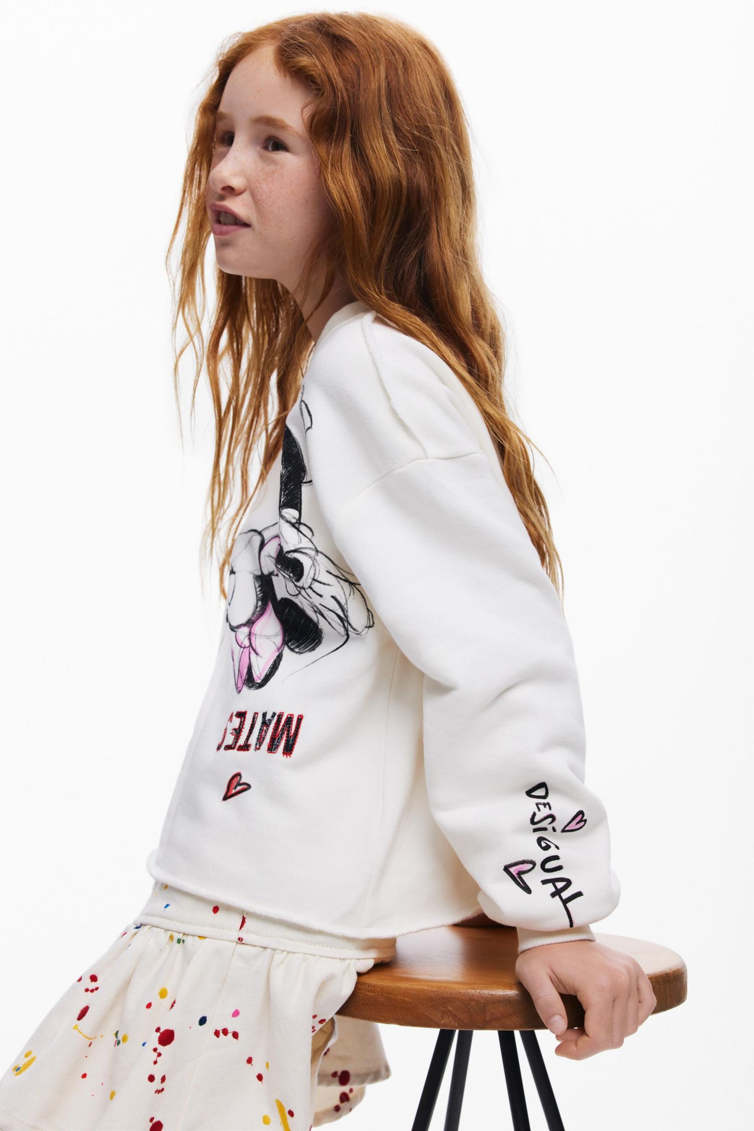 Girls's Mickey Mouse Kiss Sweatshirt