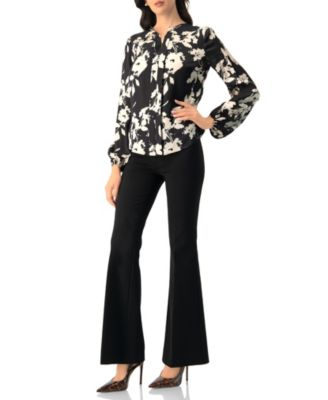 Women's Double front Placket Satin Shirt