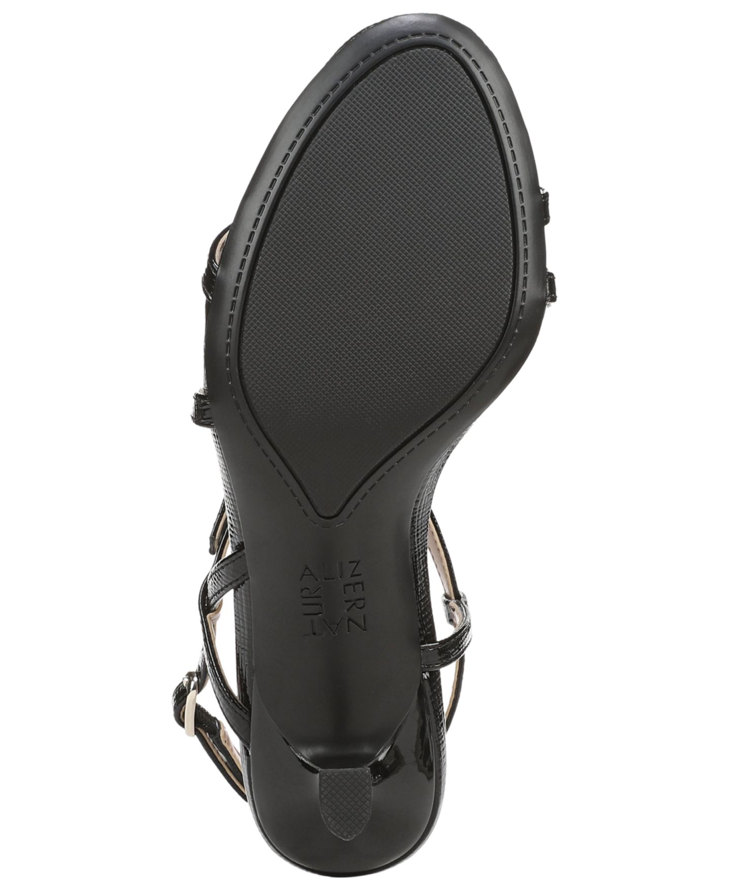 Женские сандалии Naturalizer Porter Strappy Dress Sandals, цвет: Чёрный лаковая искусственная кожа — фото 5