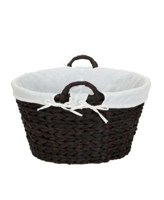Round Wicker Laundry Basket with Handles