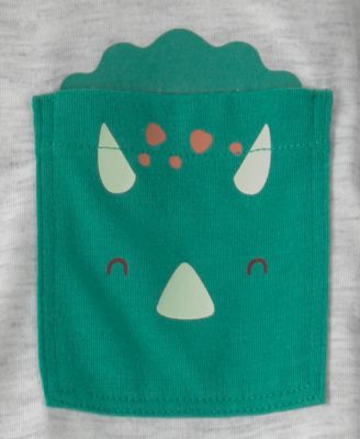 Boys' Toddler 2T-5T Dinosaur Loose-Fit Top and Pants, 2-Piece Pajama Set