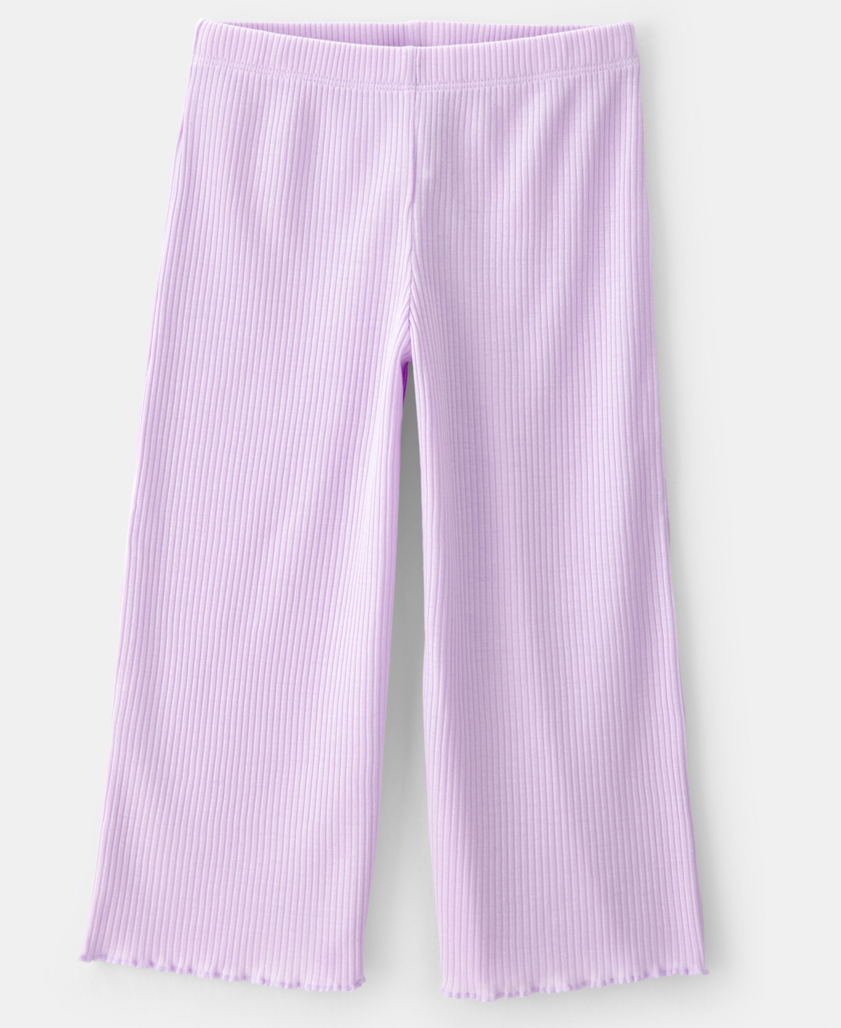 Carter's Girls' Toddler 2T-5T Moon Rib Loose-Fit Top and Pants, 2-Piece Pajama Set