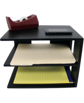 Corner Shelf Desktop Organizer, Midnight Black
