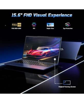 15.6" FHD IPS Student Laptop 16GB RAM 1TB SSD, 4 Cores 13th Gen Intel N150 3.6GHz Fingerprint Wi-Fi 6