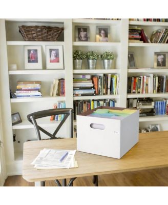 12 Pack Cardboard File Boxes with Removable Lids for Letter & Legal Docs