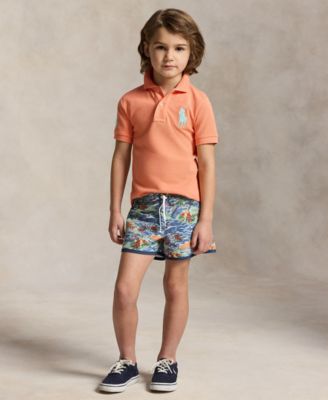 Boys' 2-7 Big Pony Patch Detail Polo Shirt