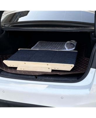 150lb Capacity Pet Steps - Foldable 3-Step Ramp for Bed & Car, Non-Slip