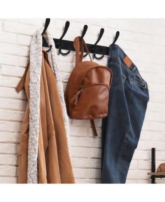 Heavy Duty 5-Tri Hook Wall Rack, Stainless Steel, Fits Many Rooms