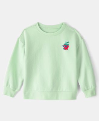 Girls' Toddler 2T-5T Strawberry French Terry Pull-On Sweatshirt