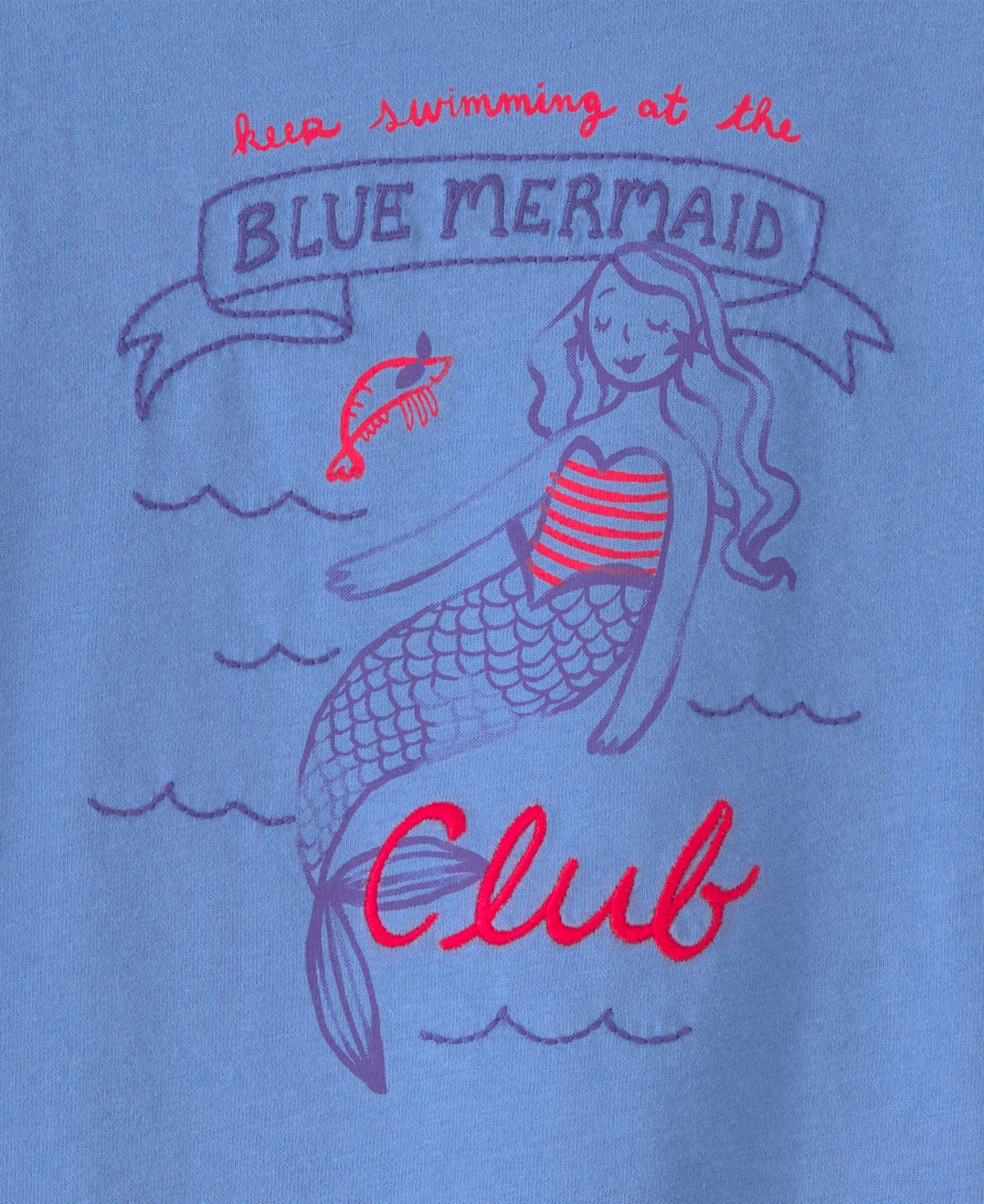 Carter's Girls' Toddler 2T-5T Mermaid Print Short-Sleeve Top