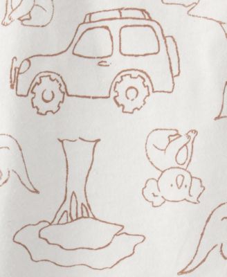 Baby Boys' Safari Short-Sleeve Bodysuit & Shorts, 2-Piece Set