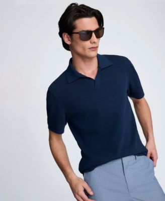 Men's Short-Sleeve Point Collar T-Shirt