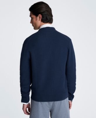 Men's Slim-Fit Bomber Sweater