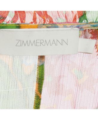 Women's Multicolor Floral Print Crinkle Silk Maxi Dress