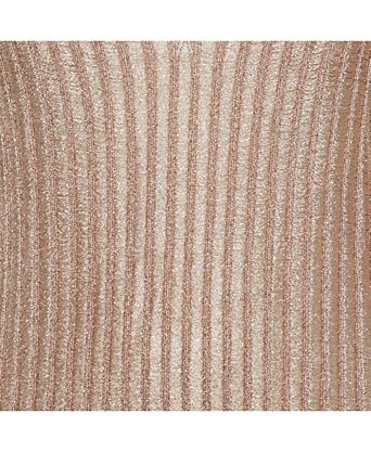 Women's Metallic Lurex Knit V-Neck Top