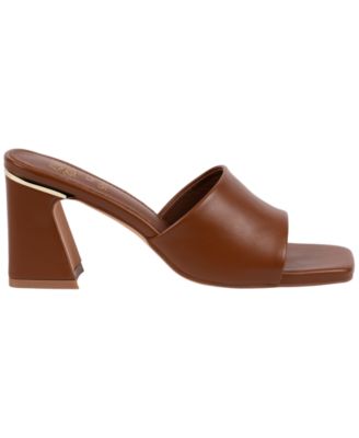 Women's Soho Square Toe Block Heel Dress Sandals