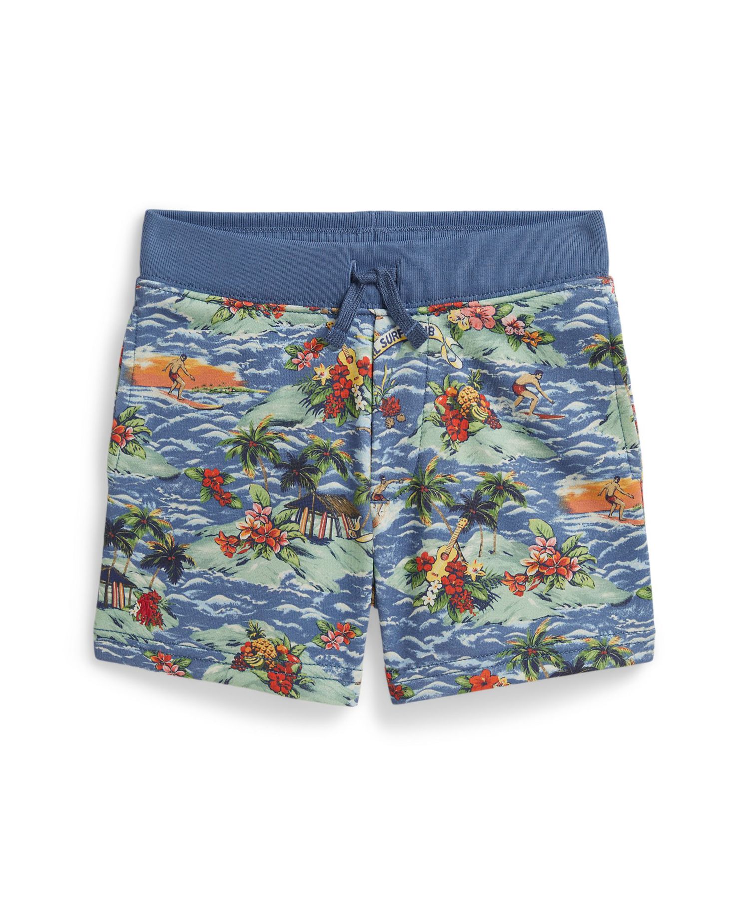 Boys' 2-7 Tropical-Print Drawstring Shorts