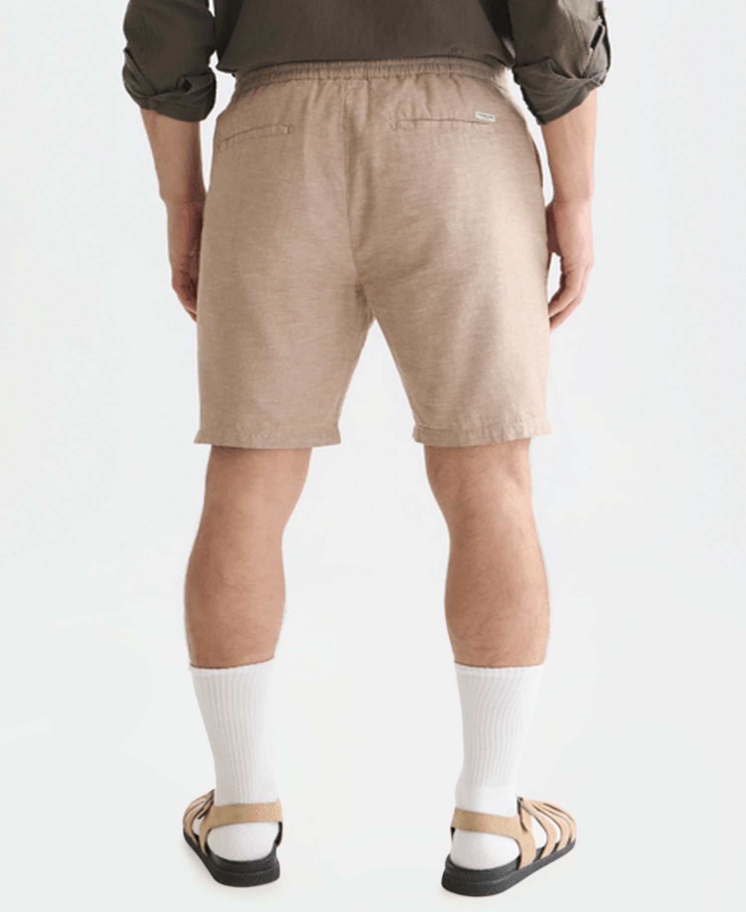 Men's Regular-Fit Linen-Blend Shorts