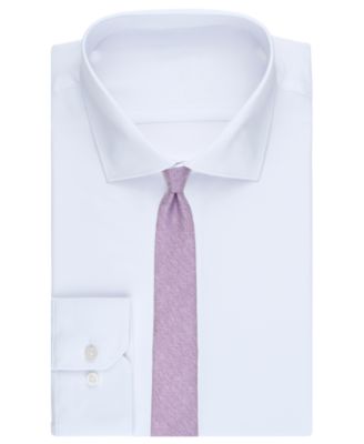 Men's Melange Chevron Solid Tie