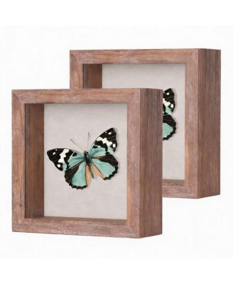 Shadow Box Frame: Magnetic Door, Linen Back, Durable Wood