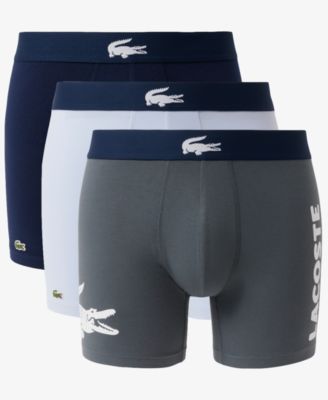 Men's 3-Pack Regular Fit Big Croc Logo Boxer Briefs