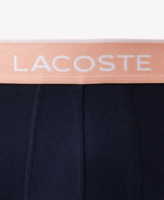 Men's 3-Pack Cotton Stretch Color Waistband Trunks