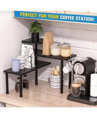 Adjustable 3-Tier White Bathroom Organizer for Makeup and Vanity