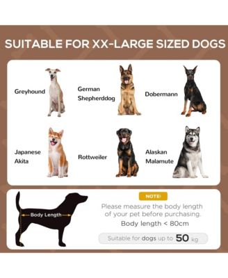 48" Coffee Outdoor Elevated Pet Bed with Canopy