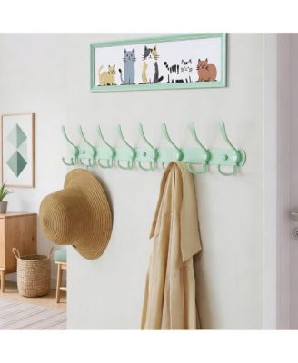 Heavy Duty 8-Triple Hook Coat Rack, 29.5" Long