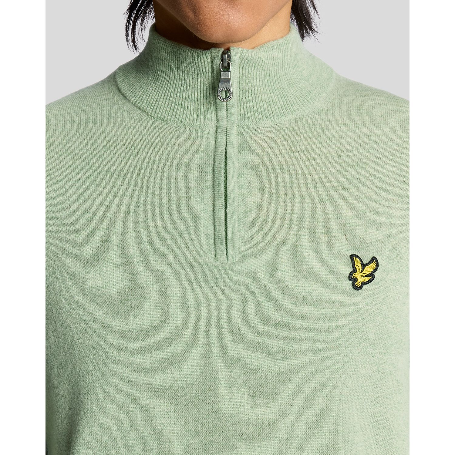 Men's Lambswool Blend Quarter Zip Sweater
