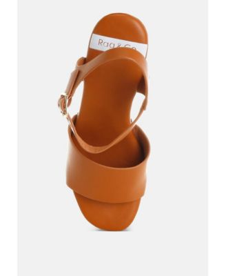 Women's Sawor Leather High Block Sandals
